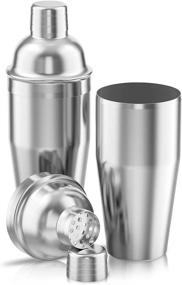 img 3 attached to 🍸 LUCKYGOOBO Cocktail Shaker - 24 oz Martini Shaker with Built-in Strainer, Leak-Proof Stainless Steel Margarita Mixer - Ideal Bartender Kit Gift