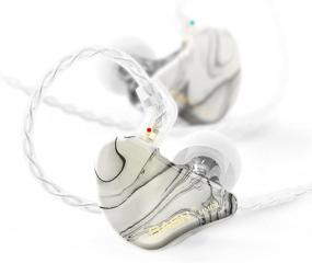 img 4 attached to 🎧 BASN MMCX Triple Driver In-Ear Monitors: Immersive Bass and HiFi Stereo Earphones for Audiophiles and Musicians (Porcelain White)