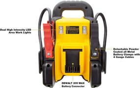 img 2 attached to 🔋 DEWALT DXAE20VBB 20V MAX Automotive Battery Booster and Jump Starter with USB Power Station: Compatible with FLEXVOLT and Standard Tool Batteries