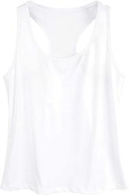 img 4 attached to 🏋️ Mesh Racerback Workout Tank Tops for Women - Base Layer Running Yoga Tops, Sleeveless Athletic Shirts for Enhanced Performance