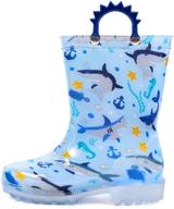 🌧️ outee cute printed rain boots for toddlers and kids - lightweight and waterproof logo