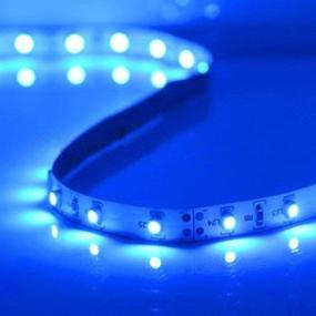 img 2 attached to 🔵 XINKAITE Waterproof LED Strip Lights SMD 3528 - Flexible Tape Lighting for Boats, Bathroom, Mirror, Ceiling, Outdoor - Blue, 16.4 Ft (5M)