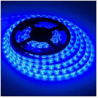 🔵 xinkaite waterproof led strip lights smd 3528 - flexible tape lighting for boats, bathroom, mirror, ceiling, outdoor - blue, 16.4 ft (5m) логотип