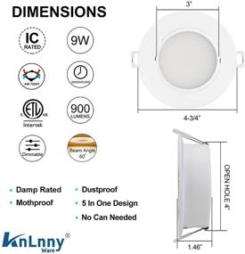 img 1 attached to 🚀 Optimize Your Space with KnLnny Ware: Adjustable and Selectable Recessed Solution
