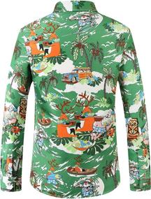 img 3 attached to 🌺 Men's Hawaiian Christmas Shirts - SSLR Sleeve & Comfortable Clothing