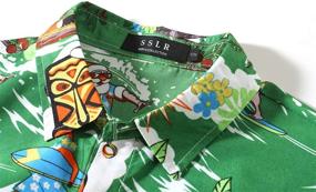 img 2 attached to 🌺 Men's Hawaiian Christmas Shirts - SSLR Sleeve & Comfortable Clothing