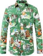 🌺 men's hawaiian christmas shirts - sslr sleeve & comfortable clothing logo