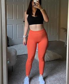 img 2 attached to TomTiger High Waist Yoga Leggings for Women - 7/8 🩰 Length, Butt Lifting, Tummy Control, Booty Tights - Ideal Workout Yoga Pants