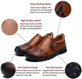 img 2 attached to MAIZUN Driving Leather Comfortable Loafers Men's Shoes for Loafers & Slip-Ons