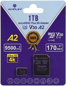 img 4 attached to 📷 2021 Карта памяти Amplim Micro SD 1TB | Адаптер MicroSD Memory Plus | Экстремально высокая скорость 170MB/S A2 MicroSDXC U3 Class 10 V30 UHS-I | для Nintendo Switch, GoPro Hero, Surface, Phone, Camera Cam, Tablet.