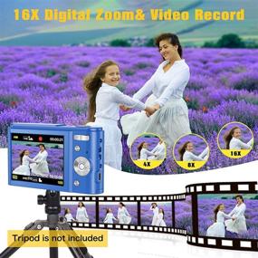 img 2 attached to 📷 Lecran FHD 1080P цифровая камера - 36.0 Мегапикселей, 16X цифровое увеличение, ЖК-экран - компактная мини-камера для студентов, подростков, детей (синий)
