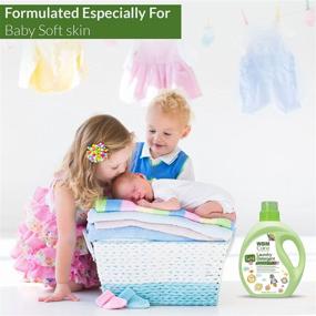 img 2 attached to 🍼 WBM LLC Fragrance-Free Liquid Baby Laundry Detergent - 2 Pack, 50 Loads Each, 3x Concentrated Formula