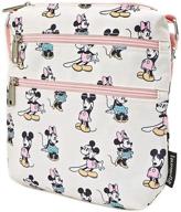 👜 loungefly pastel nylon crossbody purse featuring mickey and minnie mouse logo