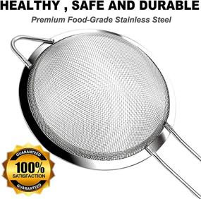 img 1 attached to ANAEAT Fine Mesh Strainers Ingredients Kitchen & Dining