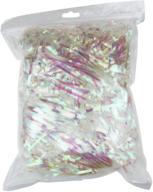 🎁 250g iridescent white plastic hamper shreds - diy gift wrapping confetti basket filler, party supplies logo