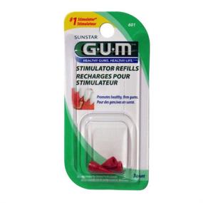 img 1 attached to 🦷 Запасные насадки для стимулятора десен GUM: удобный набор из 12 штук, включающий 3 насадки для оптимального ухода за полостью рта.