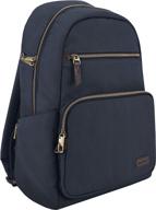 enhanced travelon anti-theft courier slim backpack - ultimate security and style logo