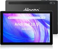 2021 10-inch android tablet with 32gb storage, wifi, android 10.0 os, 8mp rear camera, bluetooth, quad-core, ips full hd display – black logo