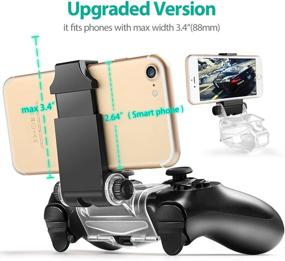 img 1 attached to 📱 Convenient Phone Clip Holder for Playstation 4 Slim Pro - Keep Your Phone Securely Mounted with ICESPRING Bracket