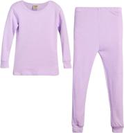 🔥 thermal warm underwear set for sweet & sassy girls - 2-piece top and pant logo