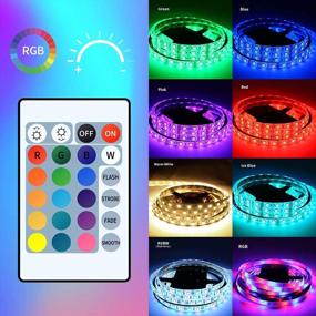 img 2 attached to 🔮 Yetaida LED Strip Lights 16.4ft: Remote Control, Multi-Color Changing Kit for Room Party and Home Decoration