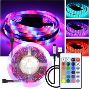 img 3 attached to 🔮 Yetaida LED Strip Lights 16.4ft: Remote Control, Multi-Color Changing Kit for Room Party and Home Decoration