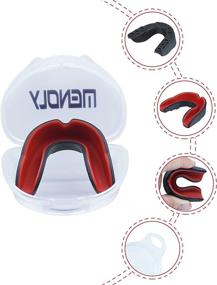 img 3 attached to 🛡️ Protect Your Youth Athlete with the MENOLY 5 Pack Youth Mouth Guard for Football, Basketball, Boxing, MMA, and Hockey - Includes Free Case and Custom Fit Design