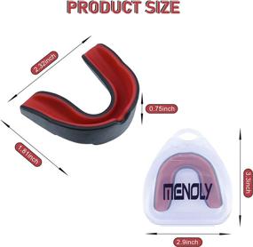 img 2 attached to 🛡️ Protect Your Youth Athlete with the MENOLY 5 Pack Youth Mouth Guard for Football, Basketball, Boxing, MMA, and Hockey - Includes Free Case and Custom Fit Design