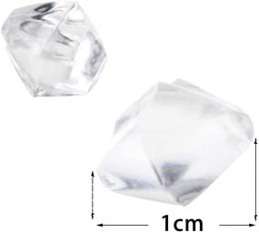 img 3 attached to 💎 UPlama 600PCS Fake Crushed Ice Rocks: Acrylic Diamond Crystals for Vase Fillers, Home Decoration, Weddings, and Birthdays (White)