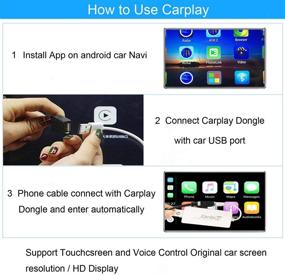 img 3 attached to 🚗 Проводной донгл CarlinKit для CarPlay Android Auto для автомобильного радио с операционной системой Android (версия 4.4.2 и выше), установка приложения Autokit, поддержка iOS14/SIRI/Maps, исключает заводское OEM автомобильное радио.