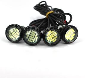 img 1 attached to 🚗 YUK 10x 12SMD 12W Eagle Eye DRL LED Rock Lights - JEEP ATV Off Road Truck Trail Rig Lights, White