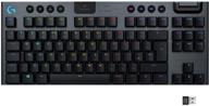 logitech g915 tkl: передовая беспроводная игровая клавиатура с низким профилем и механическими клавишами, подсветкой rgb lightsync - тактильная логотип