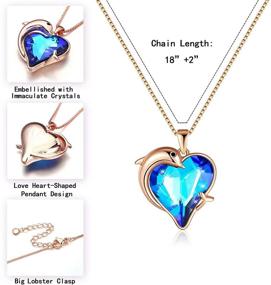 img 3 attached to ❤️ IEFRICH Love Heart Pendant Necklace - Perfect Gifts for Women & Girls, featuring Cubic Zirconia Crystals – Ideal for Birthdays, Mother's Day & Valentine's