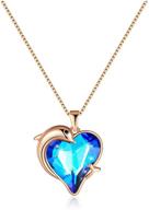 ❤️ iefrich love heart pendant necklace - perfect gifts for women & girls, featuring cubic zirconia crystals – ideal for birthdays, mother's day & valentine's logo