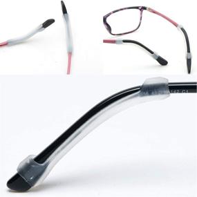 img 2 attached to 👓 Premium 6 Pair Soft Silicone Eyeglass Temple Tips: Non-Slip, Allergy-Free Retainers