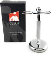 💈 g.b.s brush and razor stand: sleek, sturdy, and stylish shaving stand for everyday grooming logo