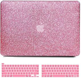 img 4 attached to B BELK Sparkly PU Leather Hard Case with Keyboard Cover Compatible with MacBook Pro 13 inch - New 2020 2019 2018 2017 2016 Release (A2338 M1 A2251 A2289 A2159 A1989 A1708 A1706) with Touch Bar