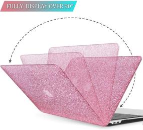 img 2 attached to B BELK Sparkly PU Leather Hard Case with Keyboard Cover Compatible with MacBook Pro 13 inch - New 2020 2019 2018 2017 2016 Release (A2338 M1 A2251 A2289 A2159 A1989 A1708 A1706) with Touch Bar