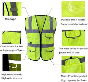 img 2 attached to 🔶 Reflective Women's Orange Construction Safety Products for Enhanced Visibility and Occupational Health