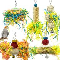 🐦 ebaokuup bird parrots shredding toys: ultimate enrichment for parakeets, cockatiels, lovebirds, conures & more! logo