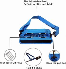 img 3 attached to FINGER TEN Golf Club Bag Mini with Ball Pouch and 2-Layer Golf Ball Value Pack: Lightweight and Compact for Men, Women, and Kids - Ideal for Driving Range, Course Training, and Carrying Clubs