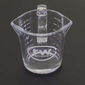 img 1 attached to Rattleware 3 Ounce Logo Pitcher Glass: Stylish and Versatile Glassware for Brewing and Pouring