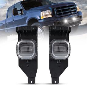 img 4 attached to 🚧 BUNKER INDUST LED Fog Lights Kit for 2005-2007 Ford F250 F350 F450 F550 SUPER DUTY - OEM Bumper Driving Fog Lamp Upgrade