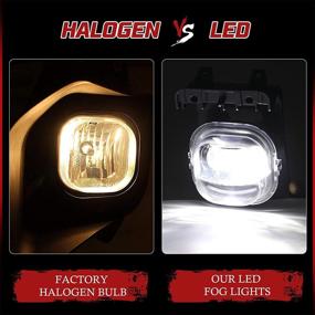 img 3 attached to 🚧 BUNKER INDUST LED Fog Lights Kit for 2005-2007 Ford F250 F350 F450 F550 SUPER DUTY - OEM Bumper Driving Fog Lamp Upgrade