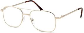 img 4 attached to 8151 Calabria Men's Aviator Reading Glasses - Lightweight, Comfortable, and Metal Frame