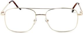 img 3 attached to 8151 Calabria Men's Aviator Reading Glasses - Lightweight, Comfortable, and Metal Frame