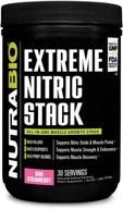🥝 nutrabio extreme nitric stack - advanced nitric oxide and cell volumizing formula, kiwi strawberry flavor logo