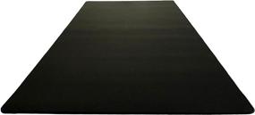 img 2 attached to Mega Size Gaming Mouse Pad - Non-Slip Rubber Base - Durable 🖱️ Stitched Edges - Extra-Large Desk Mat - 48x24x0.16 inches (Mega, All Black/No Logo)