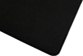 img 1 attached to Mega Size Gaming Mouse Pad - Non-Slip Rubber Base - Durable 🖱️ Stitched Edges - Extra-Large Desk Mat - 48x24x0.16 inches (Mega, All Black/No Logo)