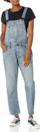 👖 lucky brand women's denim boyfriend overall: enhancing jeans for women logo